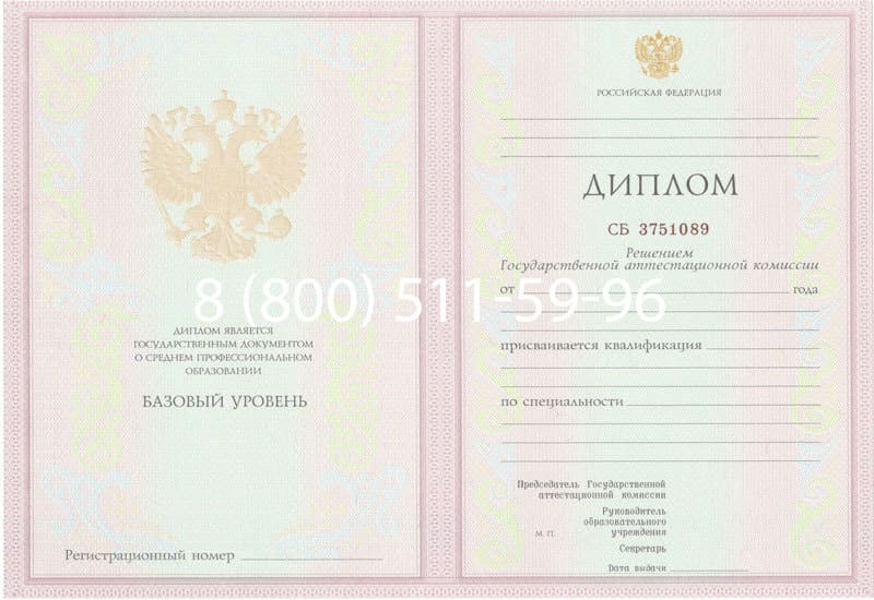 Купить Диплом о среднем образовании 2003-2006 годов в Нижнем Тагиле