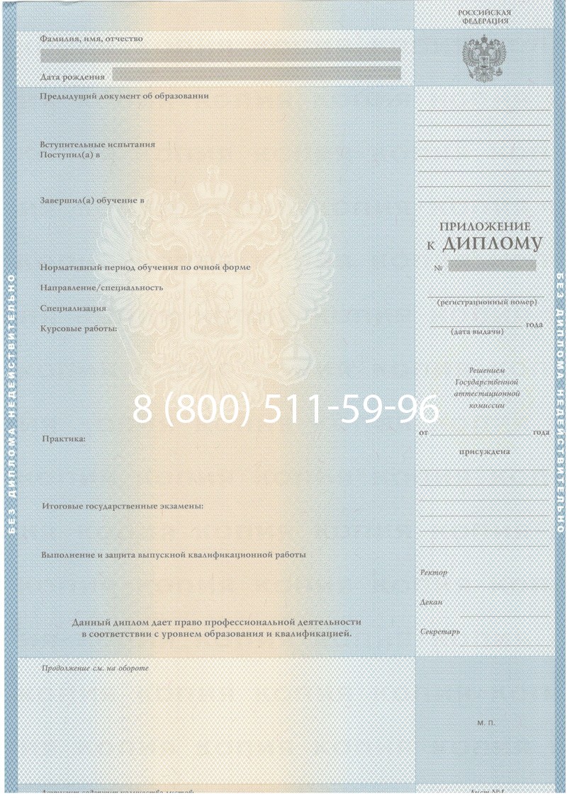 Купить Диплом специалиста 2003-2009 годов в Нижнем Тагиле